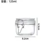 Frasco de almacenamiento transparente con tapa de presión y cierre hermético para uso doméstico, frasco para almacenamiento de productos secos y granos, frasco para pepinillos, lata de té a prueba de humedad