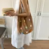 Bolsa de Praia Tecida Vazada para Mulheres 2026 Nova Bolsa de Ombro de Verão Bolsa Tote Casual para o Dia a Dia Grande Capacidade