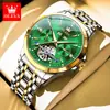 Reloj Mecánico Automático Completo Oris Impermeable Luminoso de Negocios Multifunción Calendario Perpetuo Calado para Hombre