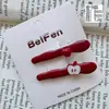 Pinza para el Cabello Roja de Manzana Ankela para Mujer, Flequillo Lateral, Pasador Invisible, Pinza de Pato, Accesorio para el Cabello