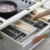 Caja de Almacenamiento para Cajones Organizador Divisor de Plástico para Cajones Caja Plegable para Compartimentos de Cubiertos Caja Creativa de Almacenamiento para Cubiertos