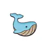Lindo Corsage Metálico de Animal Marino de Dibujos Animados Pin Decorativo Forma de Delfín/Tiburón/Pulpo Broche que Combina con Todo