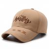 Gorra de béisbol con bordado de letras para mujer, estilo primavera y otoño, para viajes, deportes y exteriores, con protección solar