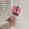 Día del Maestro Día de San Valentín Ramo de Rosas de Jabón Simuladas 3 Flores de Jabón Regalo Caja de Regalo a Juego Ramo Pequeño Regalo