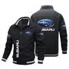 Jaqueta de moletom plus size com logo de carro esportivo Tendência de moda estrangeira europeia e americana Comércio eletrônico transfronteiriço AliExpress Casaco fino casual com zíper Top masculino