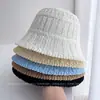 Sombrero de Cubo de Punto Versátil para Exteriores, Estilo Japonés, Tendencia, para Mujer, Primavera y Verano
