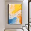 Pintura al Óleo Decorativa de Arte con Textura Colorida, Pintura Colgante de Pared de Fondo para Sala de Estar de Lujo Ligero Moderno, Arte de Pared para Comedor y Dormitorio