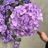 Flores Artificiales para Boda Serie Morada Flores Falsas para Boda Flores de Seda Hortensia Ramo de Techo Atrezo para Pasillo Venta al por Mayor Morado Claro