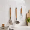 Ganchos Adhesivos Fuertes Sin Taladro, Ganchos Transparentes, Almacenamiento Adhesivo Sin Rastro para Entrada, Hogar, Baño, Cocina, Montaje en Pared, Diseño Simple