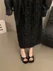 Sandalias Planas de Tira Cruzada Estilo Francés para Mujer, Planas para Exteriores, Retro, Punta Cuadrada, 2026, Temperamento, Nuevo Estilo, Chanclas de Verano para Mujer, Nudo Retorcido