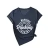 Amazon Wish Sitio Independiente Cómodo y Elegante Cuello en V para Mujer ¡Advertencia! La Camiseta de Manga Corta para Niña