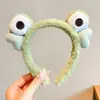 Diadema de Peluche Dibujo Animado Niña Niños Lavado de Cara Goma para el Cabello Rana Linda Osito Pequeño Vendiendo Ternura Fotografía Adorno para la Cabeza