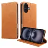 Adecuado para funda de teléfono móvil Iphone16, Funda de cuero de microfibra retro Apple 17Promax, Funda protectora con tapa abatible magnética Air