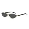 Nuevas Gafas de Sol Ovaladas de Moda, Gafas de Sol de Gama Alta Estilo Ojo de Gato, Gafas Retro Y2K Modernas Geniales Anti-UV