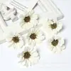 Cabeças de Flores Margaridas Simuladas, Flores Artificiais de Tecido de Seda, Acessórios de Flores Artificiais DIY, Decoração de Cena de Casamento, Arranjo de Flores de Fundo