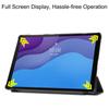 Para Lenovo Lenovo Tab M10 HD (2.ª generación)Estuche Plano Plegable con Ruedas X306X