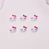Decoraciones populares para uñas estilo caricatura japonesa con temática de gato KT, pequeños accesorios de resina, aretes DIY, pinzas para el cabello y accesorios para uñas, al por mayor