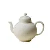 Coleção de Conjunto de Chá de Porcelana Branca Dehua com Esmalte Branco Doce das Dinastias Tang e Song, Conjunto de Chá Kung Fu de Parede Fina de Argila de Jade, Bule, Base para Bule, Gaiwan, Xícara de Chá