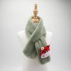 Bufanda de felpa para niños invierno imitación piel de conejo gruesa cálida linda caricatura niños y niñas fabricantes de bufandas para niños en stock