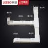 Accesorios para Canaletas de Cableado de PVC Liansu 4 Puntos 6 Canaletas Cuadradas Transparentes Ángulo Interno Recto Directo Ángulo Externo Curva de Tres Vías en Ángulo Recto Venta al por Mayor