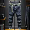 Nuevos jeans de alta gama para hombre 2026, corte slim, pierna cónica, colección de otoño de moda