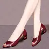 Sandalias de Verano 2026 Estilo Nuevo Piel Suave Punta Abierta Versátiles Moda Huecas Suela Suave Zapatos Casuales para Mujer sin Cierre