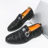 Mocasines de Hombre Transfronterizos Talla Grande Verano Nuevo Mocasines Casuales de Cuero para Hombre Moda Retro Trendy Zapatos Lazy
