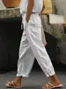 Primavera Verano 2026 Ropa de Mujer Transfronteriza Amazon AliExpress Moda Europea Americana Estampado Digital Pantalones Casuales Rectos para Mujer