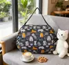 Nova Bolsa de Ombro Dobrável para Viagem Bolsa de Armazenamento Portátil Espessa Sacola de Compras Ecológica para Supermercado