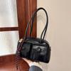 Bolso de Axila de Alta Gama para Mujer Transfronterizo 2026 Nuevo Color Bloqueo de Color Bolso Almohada Simple Hombro Moda Bolso de Viaje