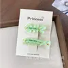 Pinza para el pelo de gato KT de espina de pescado translúcida japonesa y coreana, pinza dulce de verano para flequillo lateral de niña, accesorio para el pelo infantil versátil de dibujos animados
