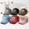 Boné de Baseball com Bordado de Letras Degradê Lavado Novo Vintage Transfronteiriço, Boné Simples e Versátil de Bico de Pato para Street Fashion