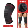 Rodilleras protectoras y presurizadas de nuevo tejido de punto de nailon de alta elasticidad con silicona antideslizante para protección de rodillas en running y fitness durante todo el año