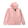Sudadera con capucha básica de alta calidad, logo bordado de Polo Ralph Lauren, importación transfronteriza, chaqueta con cremallera unisex