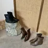 Botines de tacón bajo, nuevos estilos de botas para mujer otoño/invierno 2026, botines para mujer, botas de ajuste ceñido, botas de moda, botines de punta para mujer
