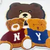 Acessórios de Roupa Infantil Desenho Animado Toalha de Urso Grande Adesivos de Tecido Bordados Adesivos de Patch Bordados Adesivos DIY Costurados à Mão
