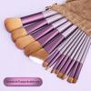 Kit de Pincéis de Maquiagem Sombra Pó Blush Blush Iluminador Corretivo Kit Pincel Conjunto Completo Ferramentas Pincel Cabelo Macio Genuíno