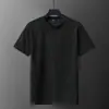 Camiseta de manga curta de alta qualidade, transfronteiriça, corretamente etiquetada, nova, da moda, para o verão, solta, jacquard, comércio exterior europeu e americano