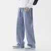 Pantalones Vaqueros para Hombre Primavera y Otoño 2024 Nuevos Holgados Estilo Urbano Rectos de Pierna Ancha Largos hasta el Suelo Casual de Verano Pantalones Largos para Hombre