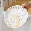 Prato de cerâmica para uso doméstico, prato de cozimento a vapor com múltiplos furos, prato redondo criativo para cozinhar pães a vapor, bolinhos, frutos do mar e como escorredor para bolinhos