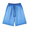 320g algodão puro retrô gradiente bicolor shorts desgastados folgados masculino e feminino casual esportivo oversize