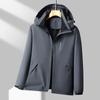 Chaqueta Especial con Logo Impreso Personalizado Venta Directa de Fábrica Color Puro Nuevo Ropa para Exteriores Tres en Uno Malla Fina Bordado