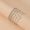 Joyería de Mano Bohemia Transfronteriza Europea y Americana Cadena Metálica Set de Mujer 6 Cadenas Multicapa Pulseras Simples