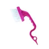 Cepillo de ranura de mano con forma de cisne para ranuras de puertas y ventanas, cepillo limpiador de ranuras para cocina y baño, cepillo para rejillas de ventilación de aire acondicionado