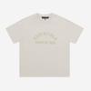 Versão Correta de FOG Verão Novo ESS-mulTi-line Flocado Letra Estampada Solta Camiseta de Manga Curta para Homens e Mulheres