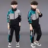 Conjunto de Ropa Deportiva para Niños Primavera y Otoño 2026 Nuevo Estilo Niños Medianos y Grandes Conjunto de Dos Piezas Ropa Infantil Estilo Coreano Elegante Ropa Infantil de Moda