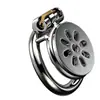 Jugador esclavo de conejo candado de castidad SM anillo de castidad 40MM + placa redonda + llave, juguete sexual para adultos