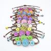 Pulsera de flores secas estilo coreano narcisos de flor de encaje de gema del tiempo narcisos flor de encaje cuentas de cerámica Jingdezhen flor real