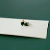 Pendientes de botón de cerámica populares estilo coreano para mujer, combinación fresca y versátil, pendientes pequeños para la semana, joyería, fuente de puesto callejero, nuevos
