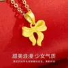 Popular collar con colgante de lazo 2023 cadena para clavícula femenina regalo del Día de San Valentín para novia